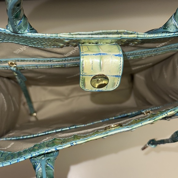 🔥🔥🔥NEW Brahmin Ombre Melbourne Croc Embossed Leather Satchel Shoulder Bag - Picture 16 of 16